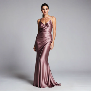 Elegant Slip Dress with Satin Finish
