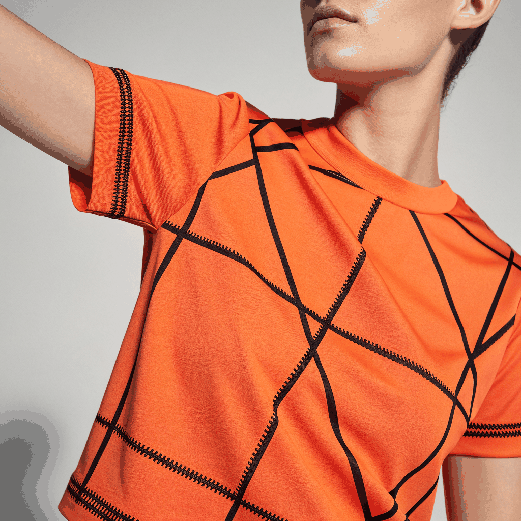 Asymmetric Cut-Out Ribbed Top