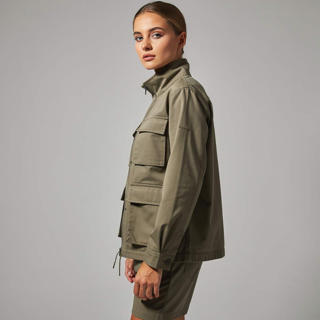Nova Pop Cropped Utility Jacket