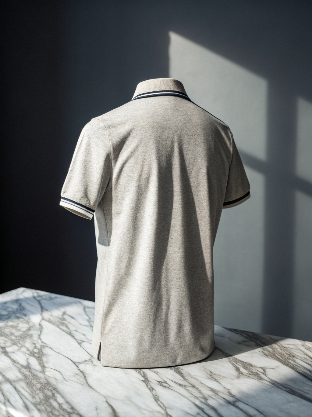 Kroma Zip-Front Polo Sweater back view